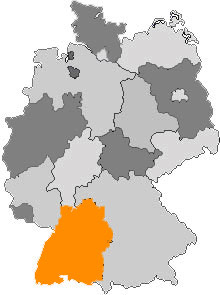 Karte Baden-Württemberg